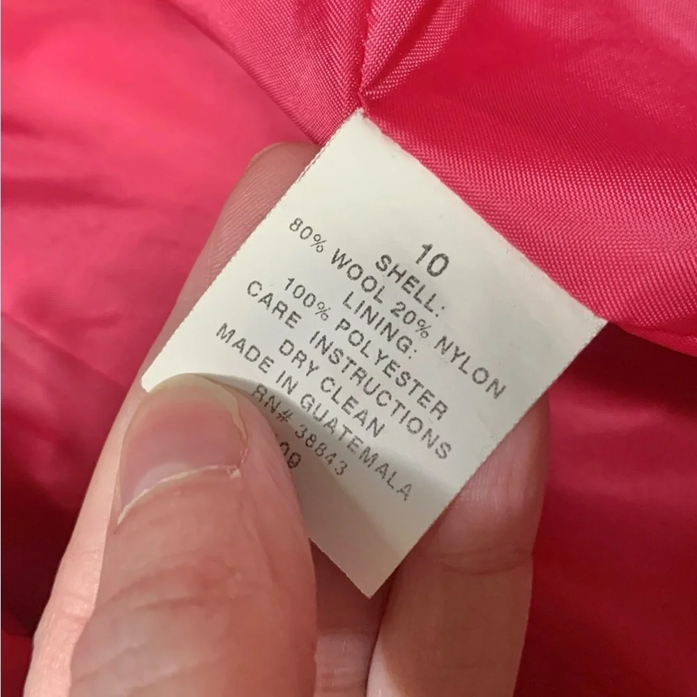 Mackintosh wool blend Pink Trench Coat size 10